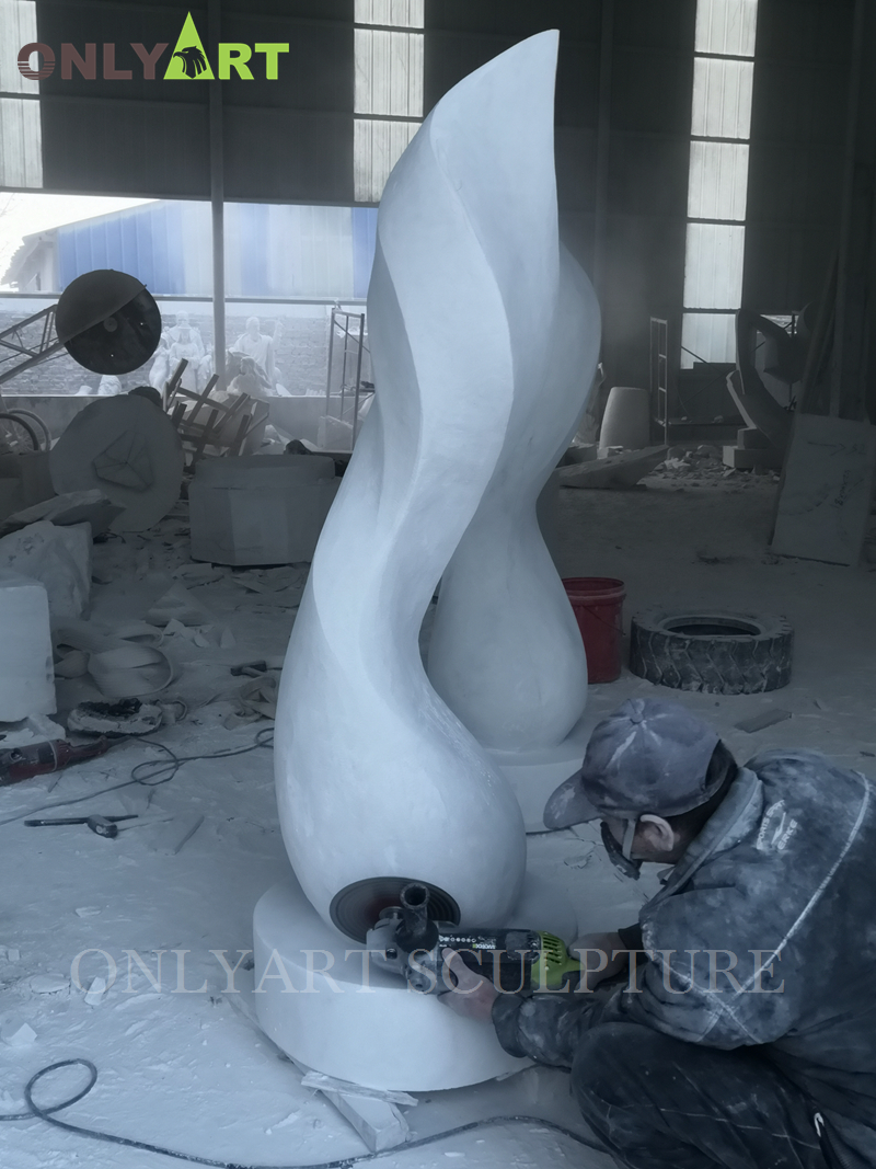 Do you like this our finished white marble abstract statue?cid=3