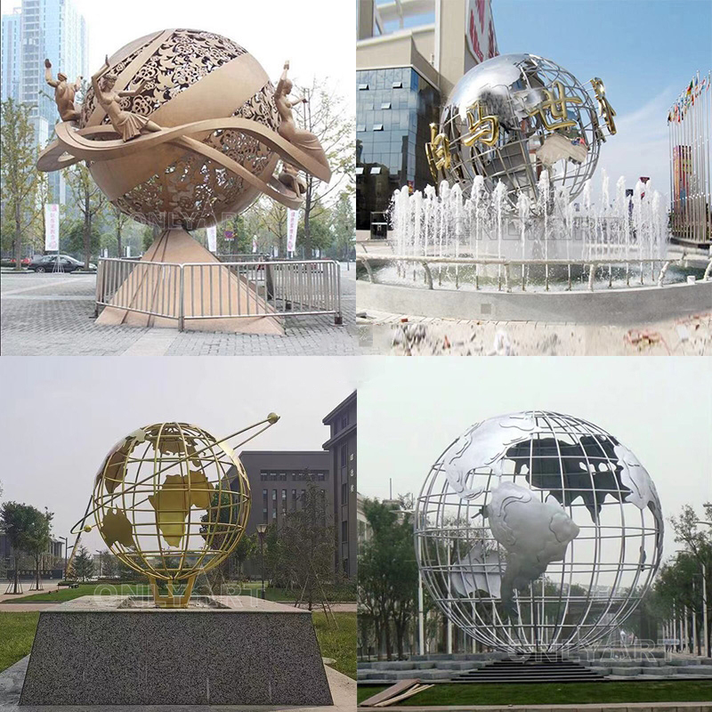 Do you like these metal globe sculptures?cid=3