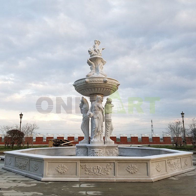 Garden Decor Marble Make Outdoor Water Fountain