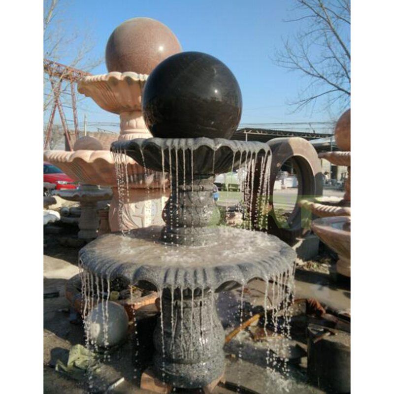 Stone Fengshui Sphere Floating Ball Fountain For Sales