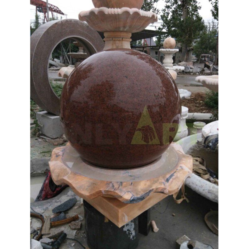 Wholesale Supplier Of Stone Sphere Rotating Ball Fountains for Outdoor Garden