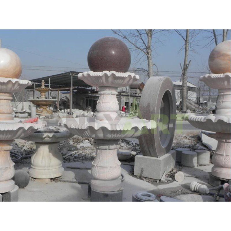 Brand New Large Stone Sphere Stone Water Fountain