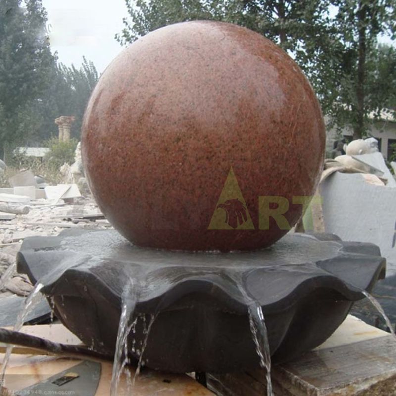 Brand New Large Stone Sphere Stone Water Fountain