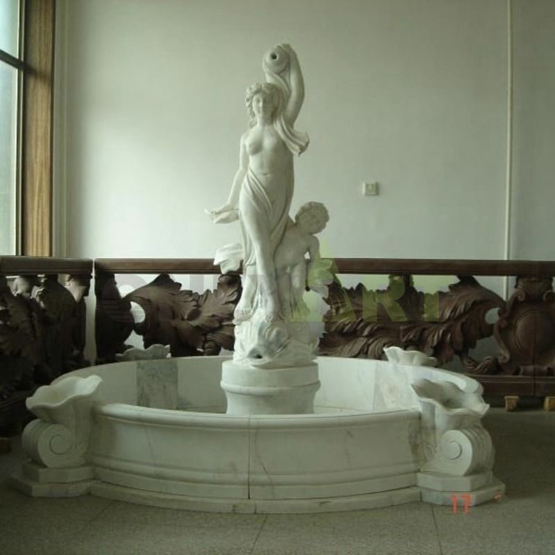Large Outdoor Garden Marble Female Nude Fountain