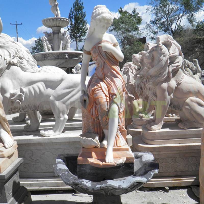 Wholesale Stone Garden Products Stone Mermaid Water Fountain