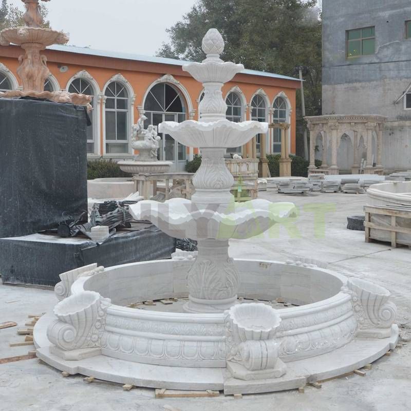 Exclusive And Customized For Marble Lion Water Fountain Garden Outdoor