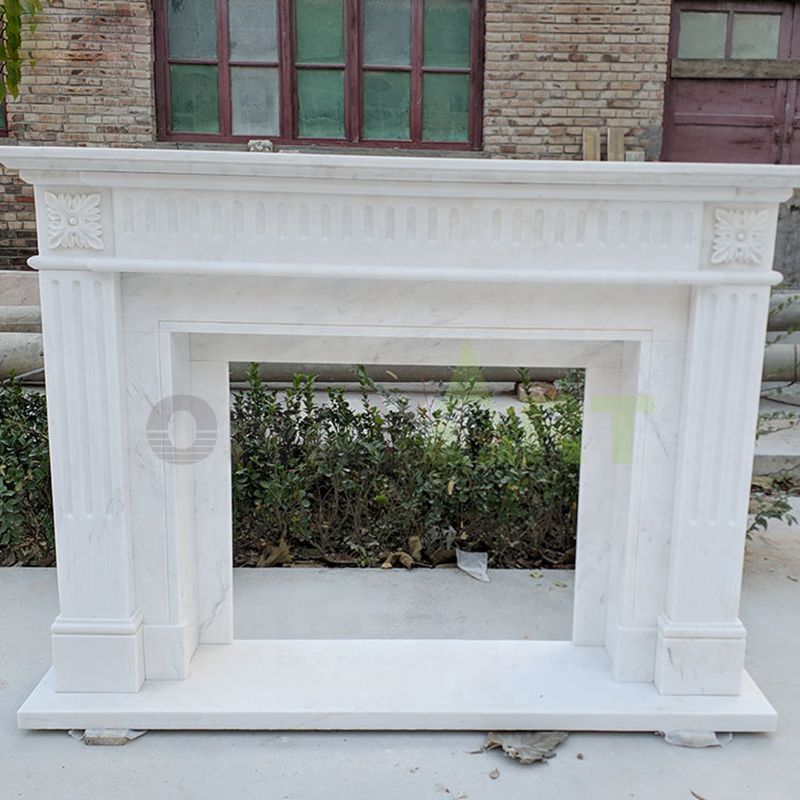 Indoor Modern Marble Stone Mantels Fireplace Surround