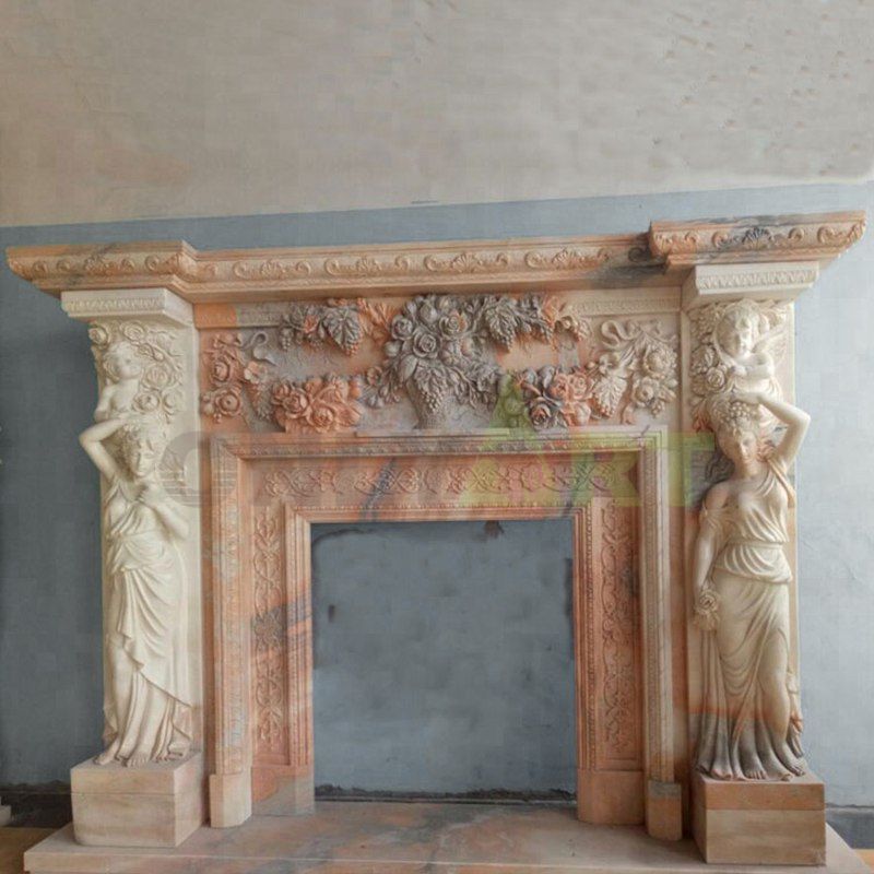 Factory Hot Selling Marble Stone Fireplace Mentel For Indoor