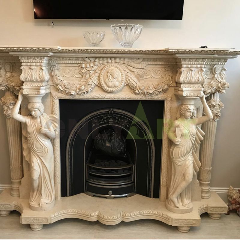 Stone Fireplace Design Fireplace Modern Design Marble Lady Fireplace