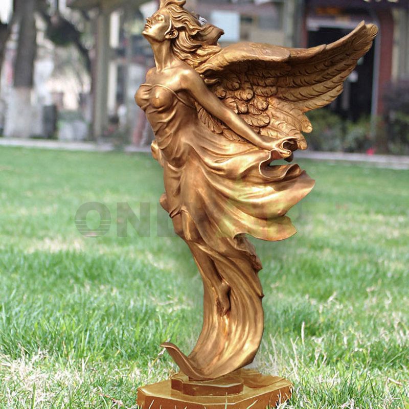 Park sculpture outdoor large angel bronze art sculpture