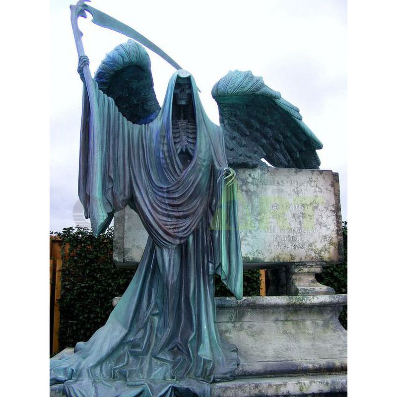 Devil angel bronze sculpture