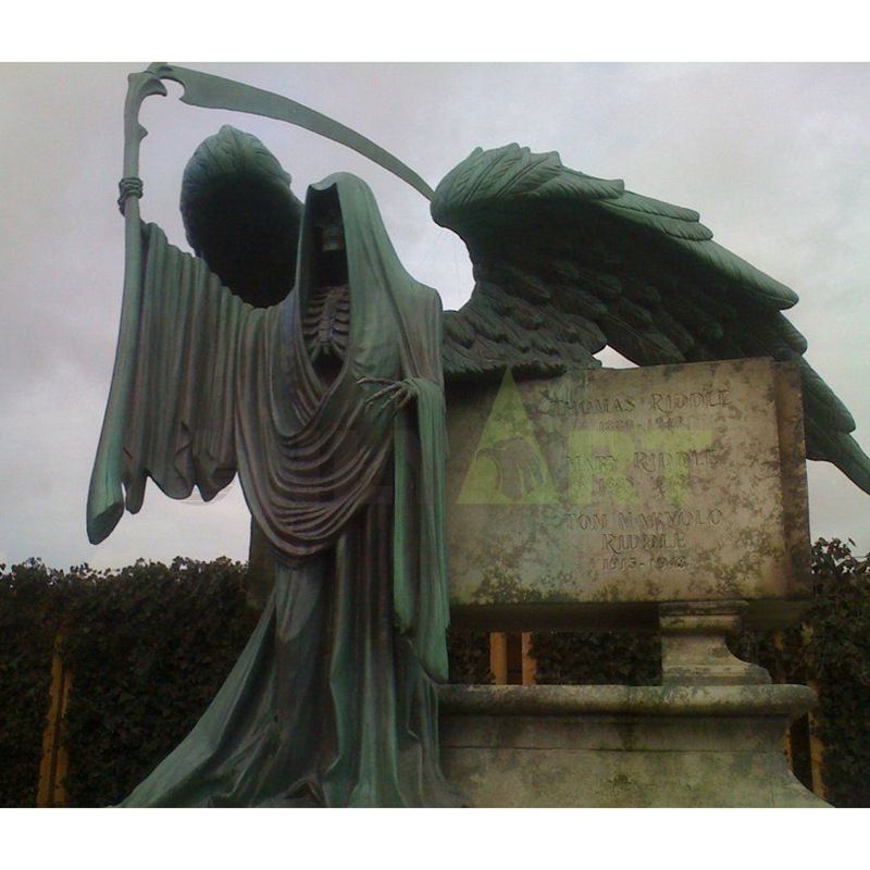 Dark Angel life-size bronze statue
