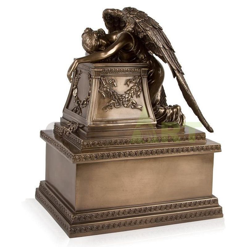 Weeping Angel Old World Bronze Adult Urn