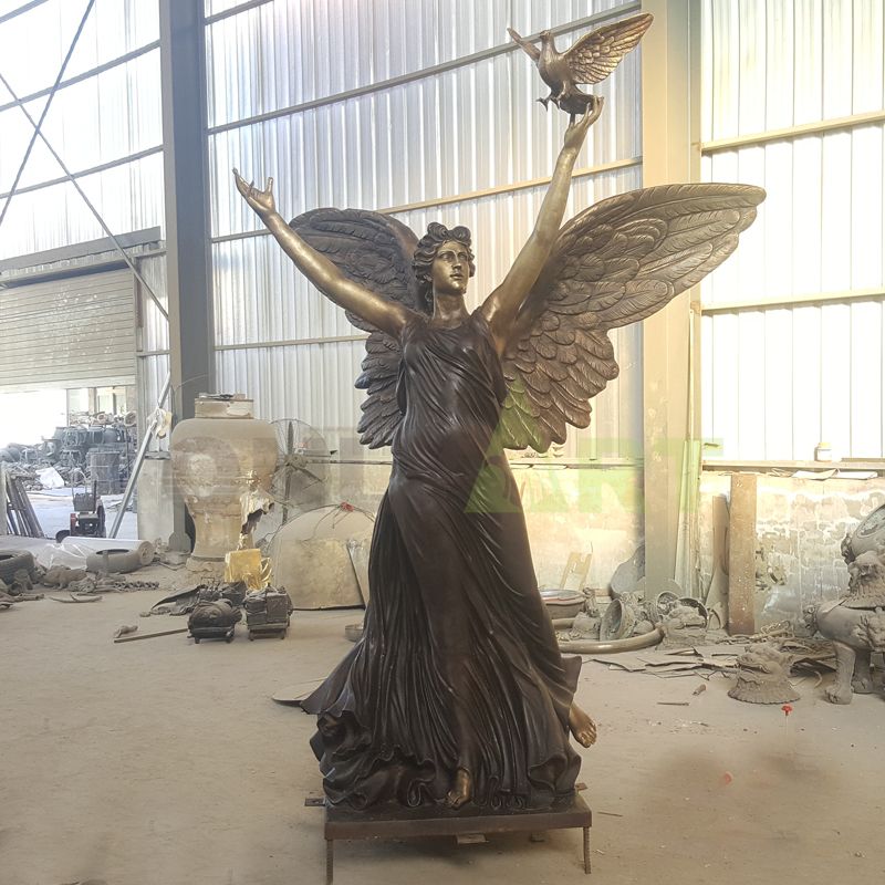 Large Metal Garden Statue Bronze Angel Sculpture