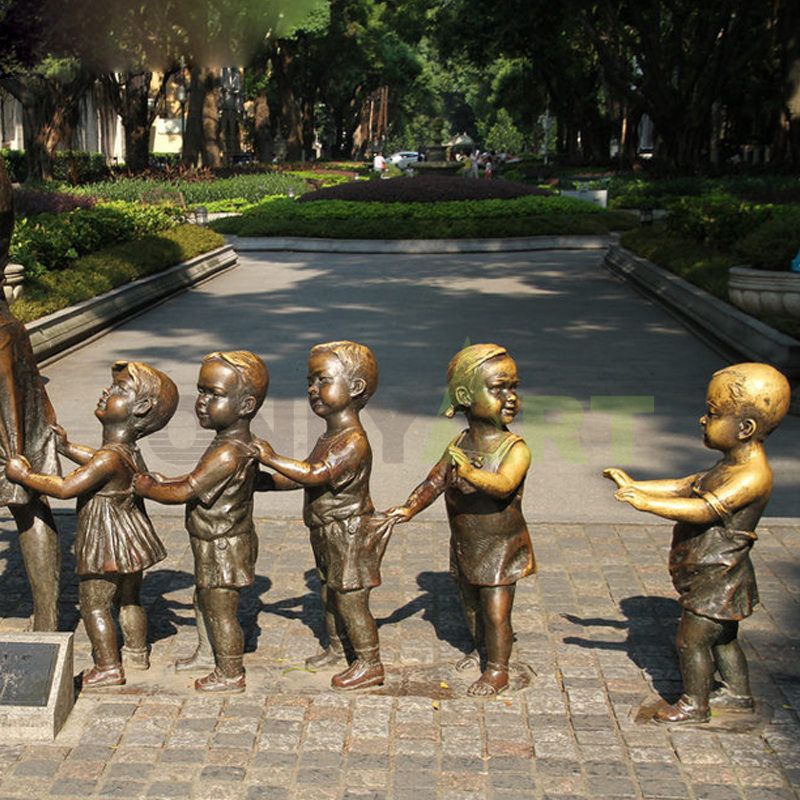 Where's the big sister? Child sculpture