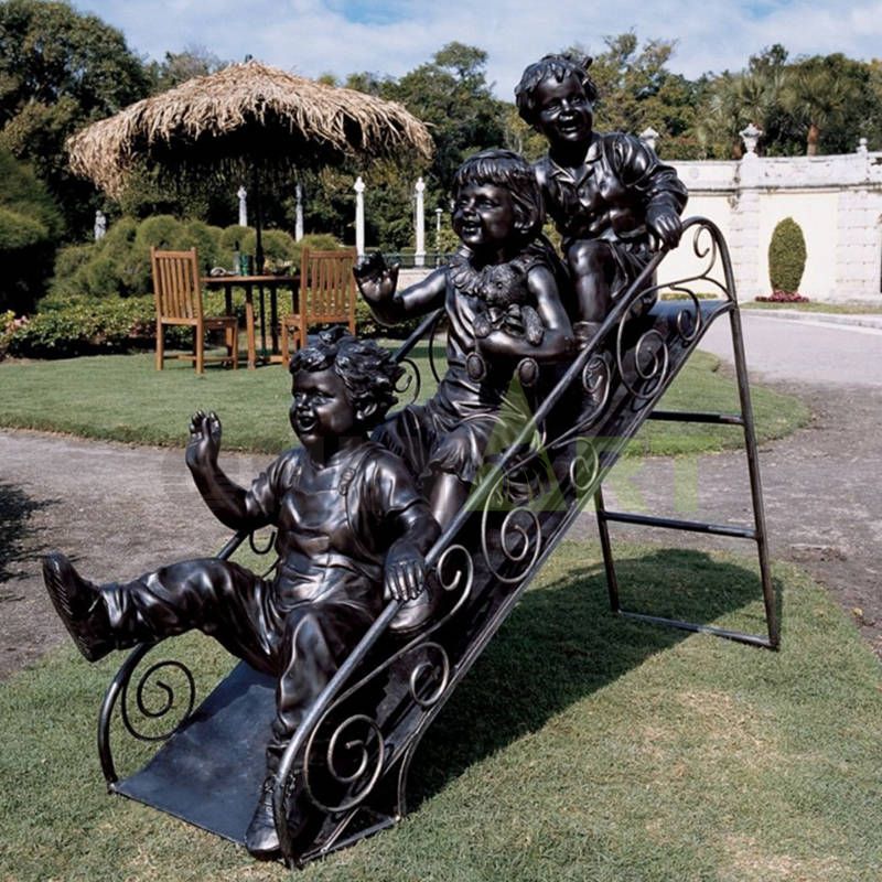 Remember the fun of children sliding on the slide?,Children's sculpture