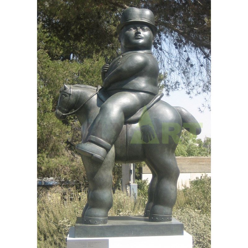 Fernando Botero's Man on a Horse can be used in the Plaza Park