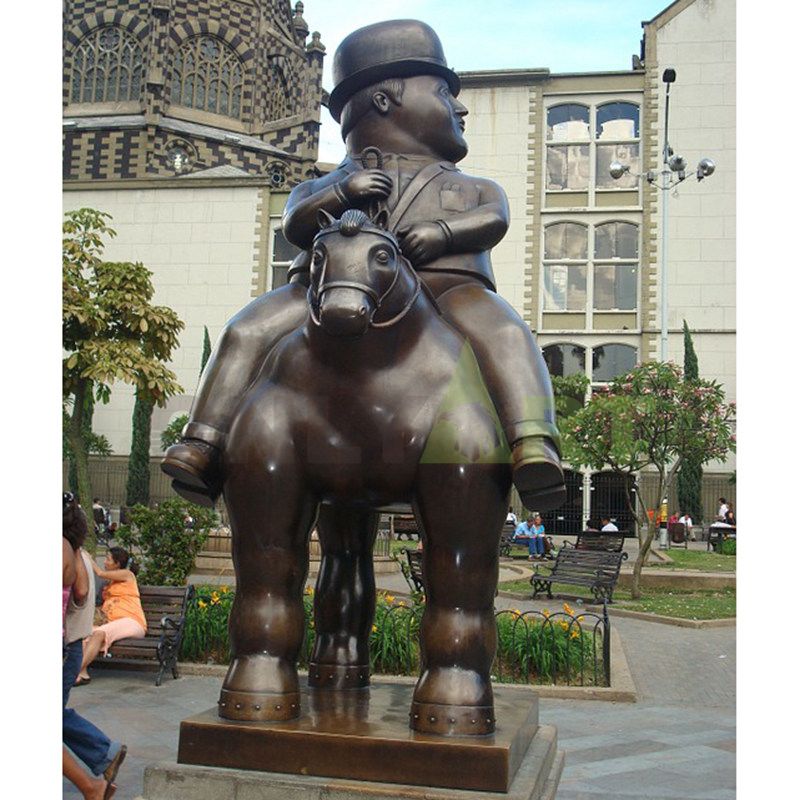 Fernando Botero's Man on a Horse can be used in the Plaza Park