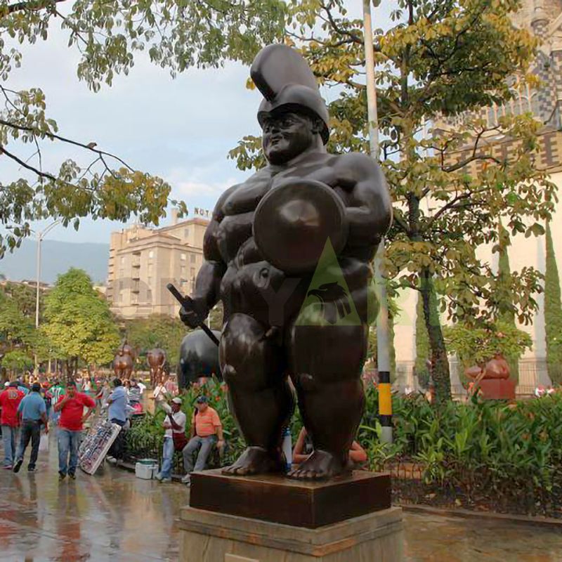 Giant fat soldiers carrying bronze shields