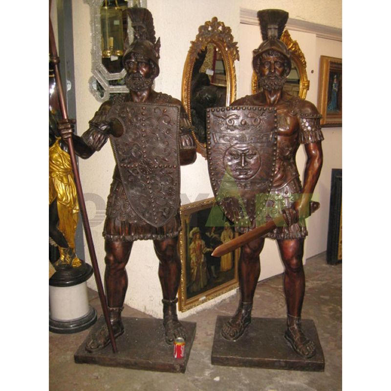 Spartan warriors were clad in bronze in armor