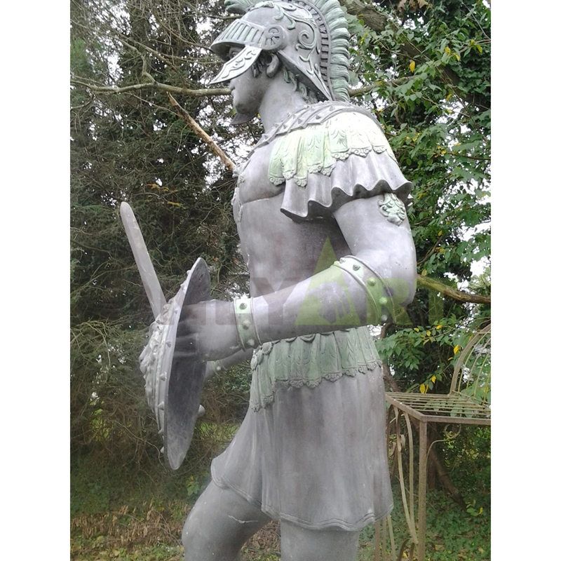 Handsome young Roman infantry sculpture back