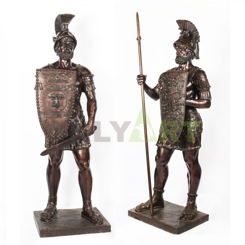 Two dressed and armed Roman soldiers