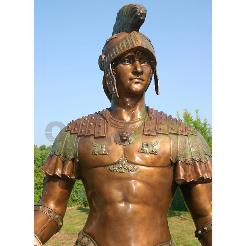 Bust of a Roman warrior with abdominal muscles