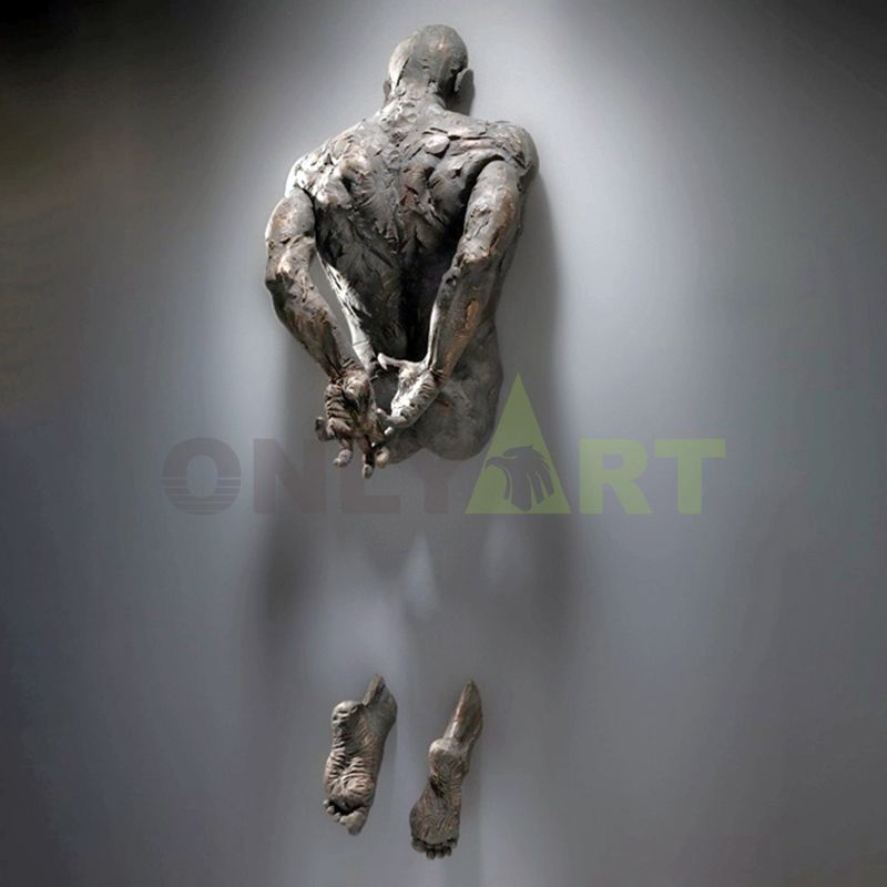 High quality bronze sculpture of human back designed by Matteo