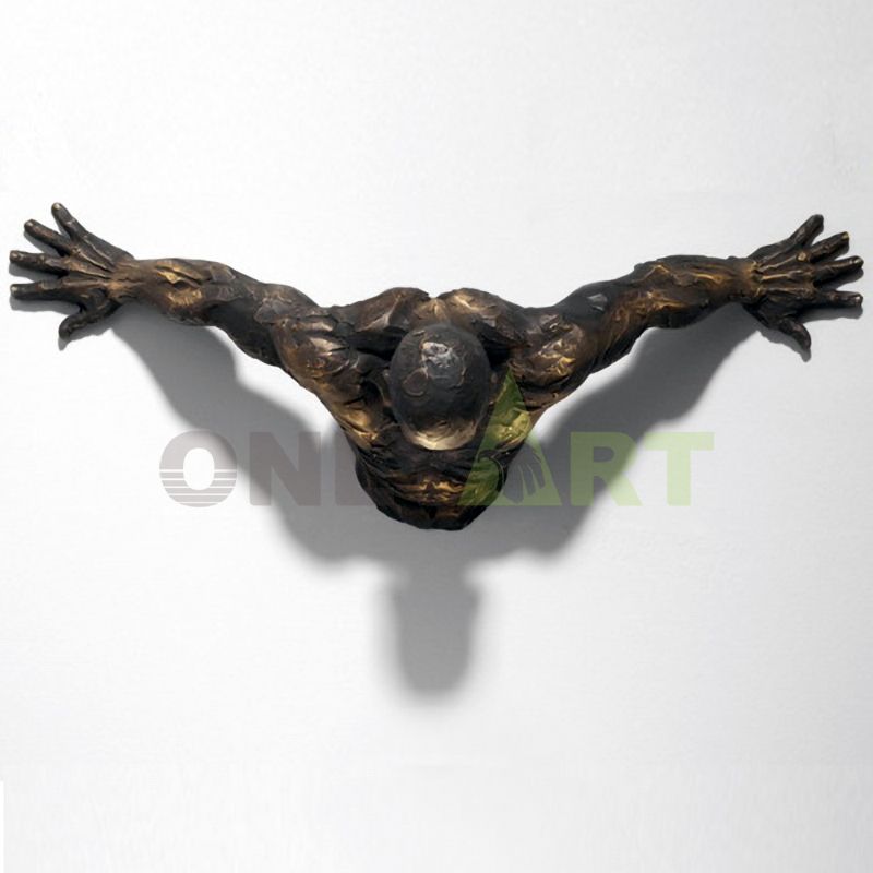 Abstract wall art antique bronze matteo pugliese sculpture for sale