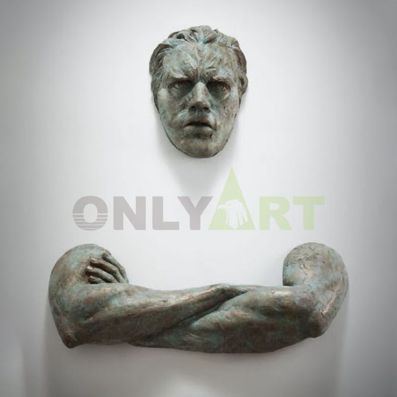 Matteo Pugliese Statue Man On Wall Art Sculpture Hot Sale Statue