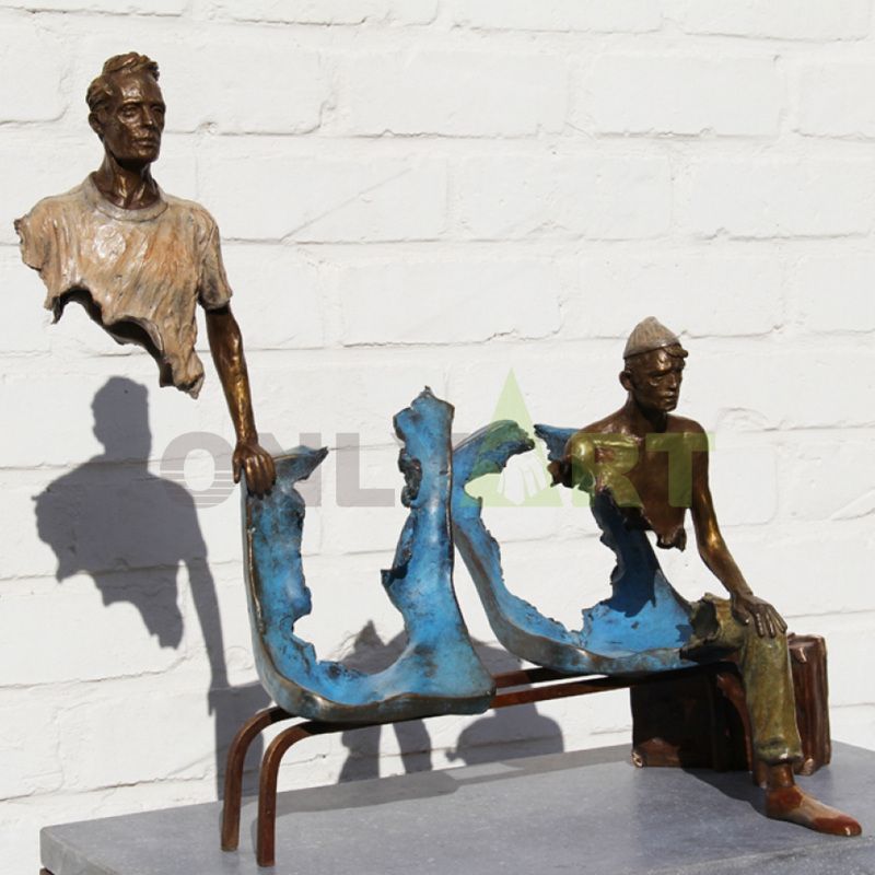 Let's take a break in our seats​ bruno catalano sculpture