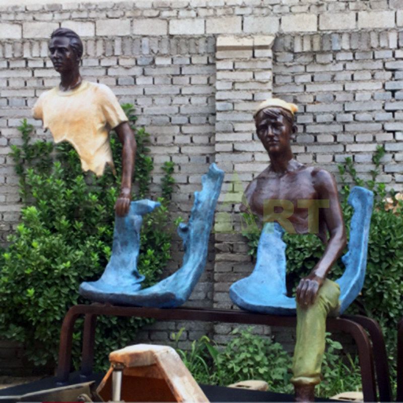 Let's take a break in our seats​ bruno catalano sculpture