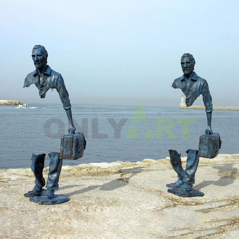 Outdoor sculpture for sale a bronze replica of France's Bruno Catalano