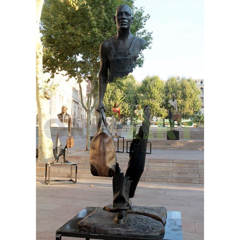 Bruno Catalano sculpture for sale sculpture, abstract Bronze traveler statue, for bronze sculpture