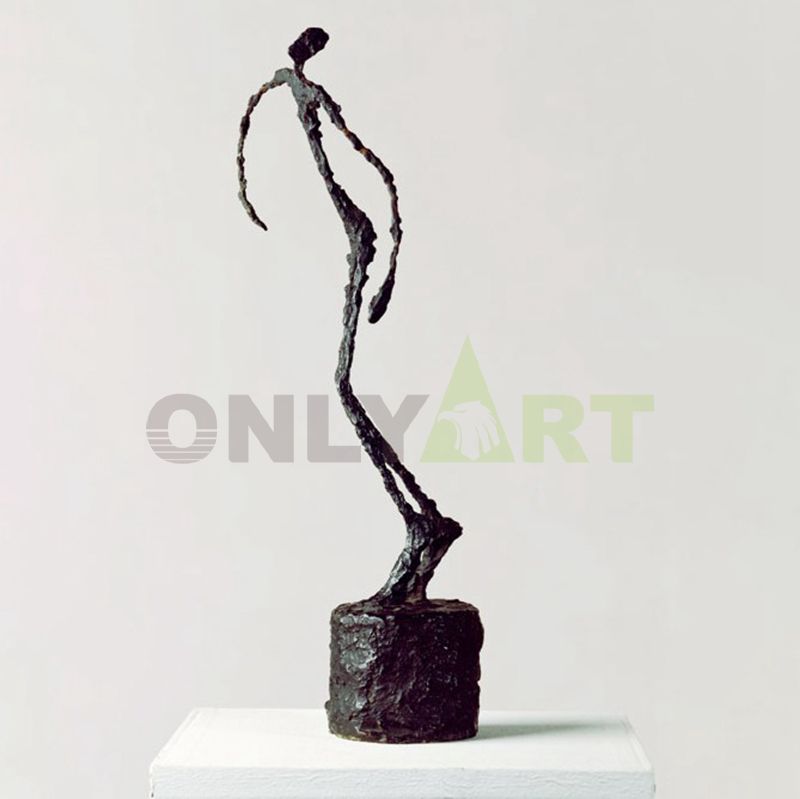 A woman standing tall and straight-alberto giacometti