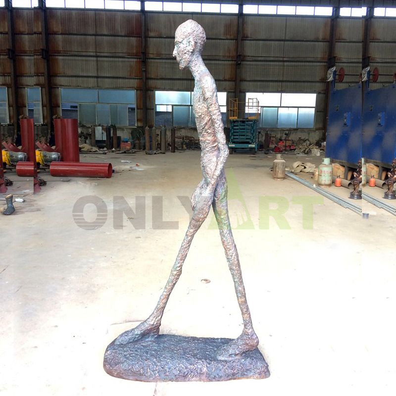 A scrawny walking man alberto giacometti sculture