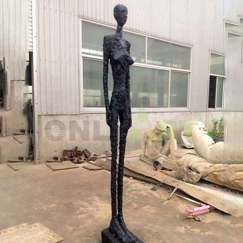 A lean and efficient sculpture of a woman