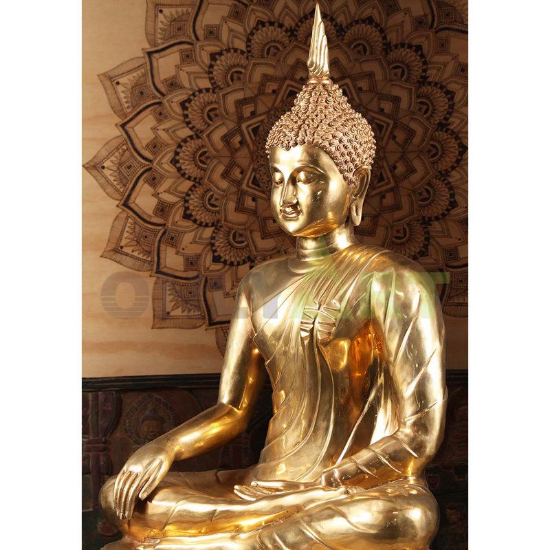 Antique metal crafts bronze buddha head statues