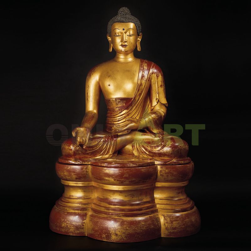 Sophisticated Nepalese bronze Buddha statues in Myanmar