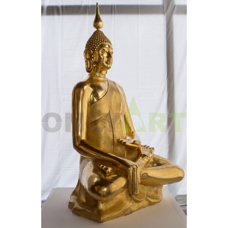 Carving modern religious art model life size bronze gold buddha statue