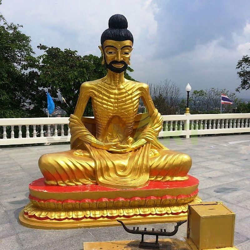 The scrawny Indian Buddha statue