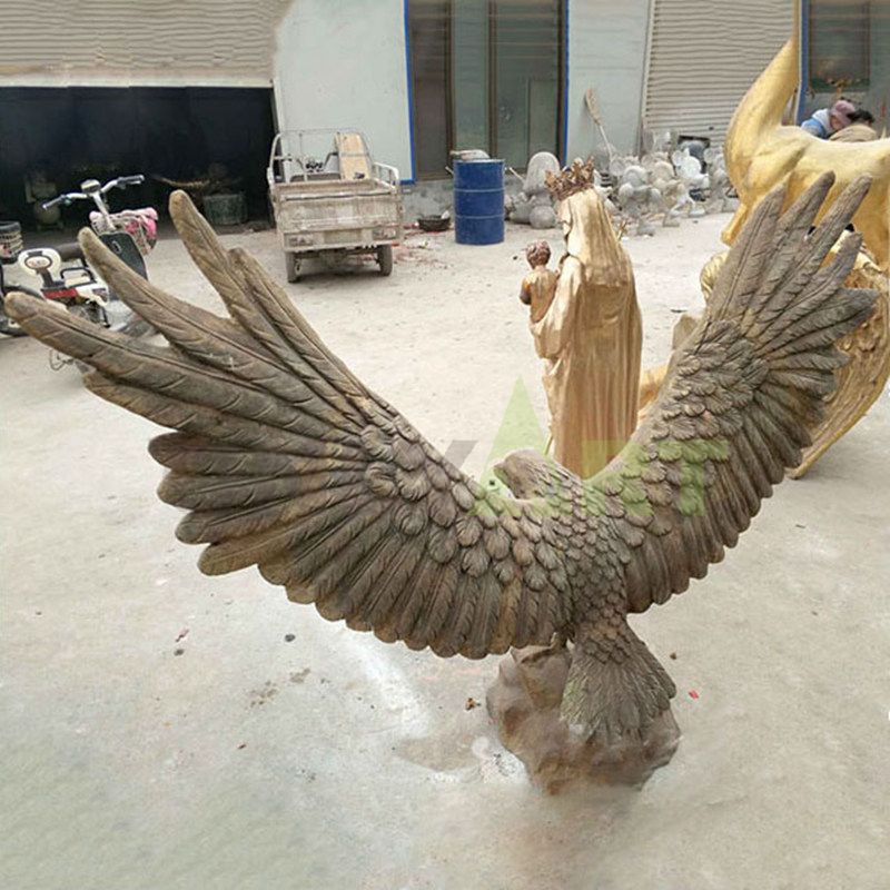 Large outdoor garden statue bronze eagle sculpture for sale