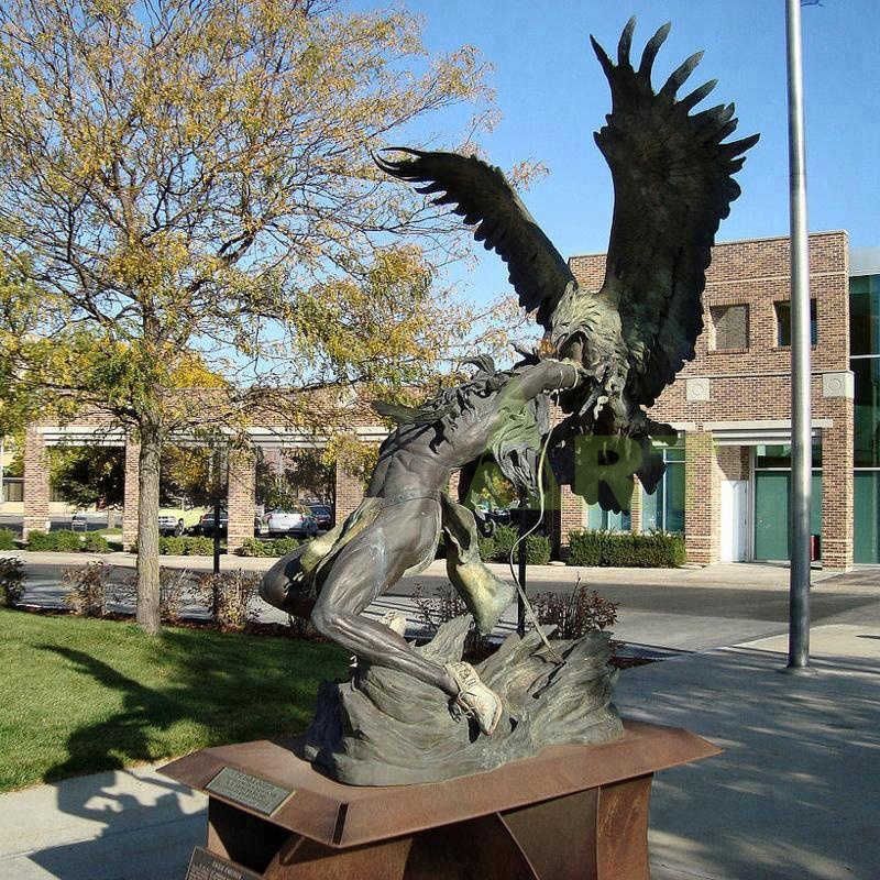 Large bronze eagle statue cast sculpture for sale