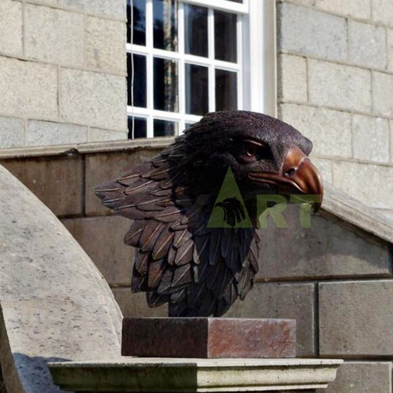 Antique Bronze Eagle Bust