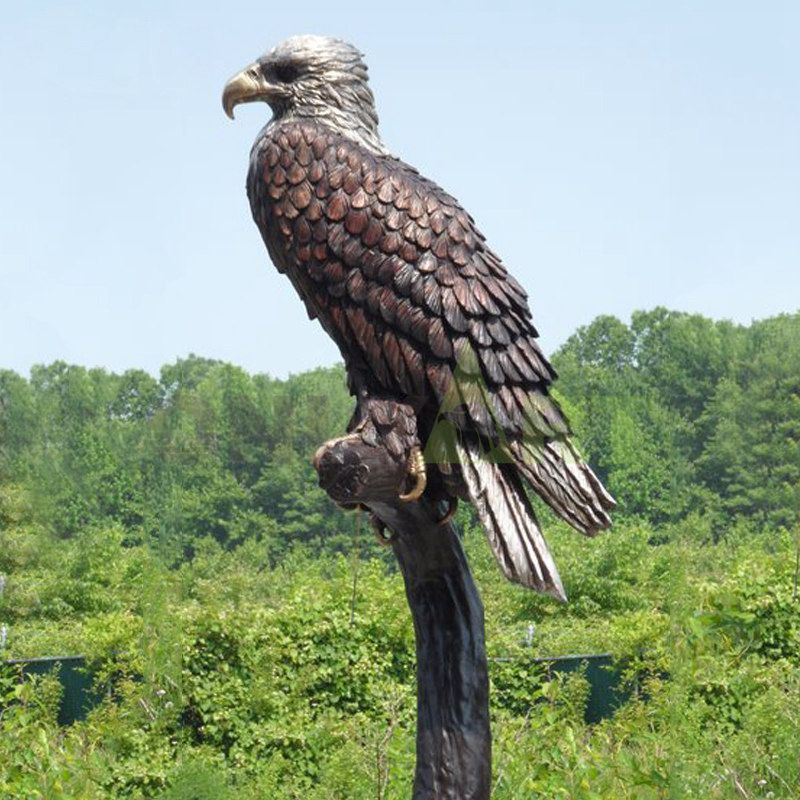 A religious sculpture of a winged eagle
