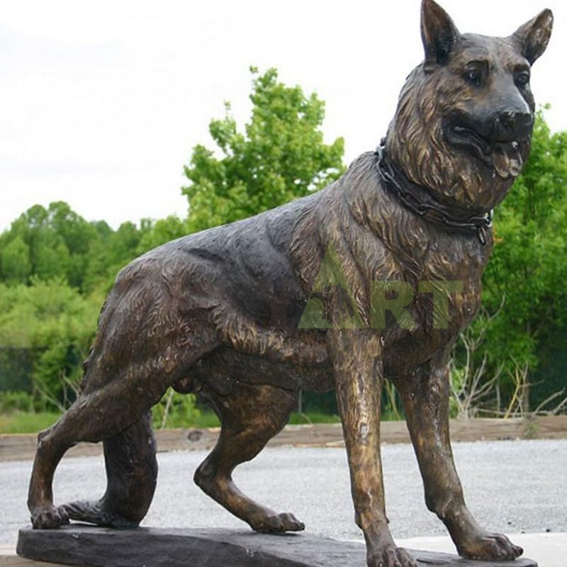 Bronze dog sculpture Chinese manufacturers accept customized sizes