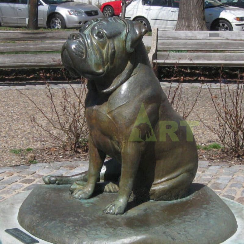 Outdoor Decoration Life Size Bronze Dog Sculpture For Sale