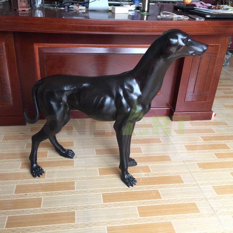 Large Boxer Dog Statue Bronze sculpture