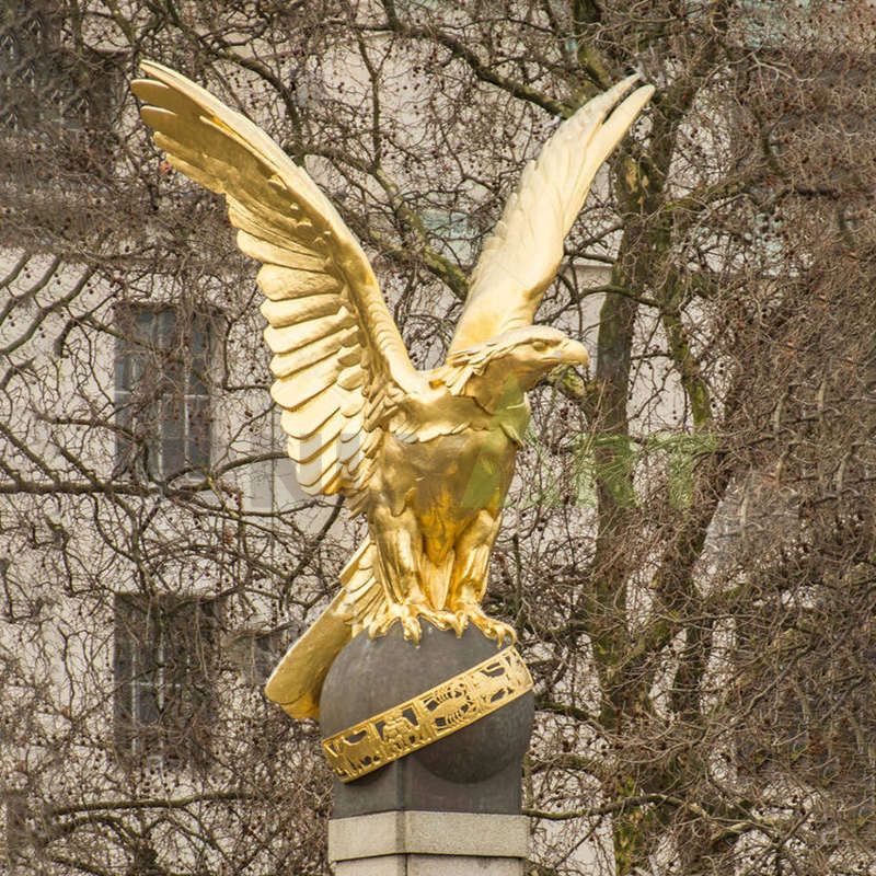 The golden eagle spreads its wings and controls everything