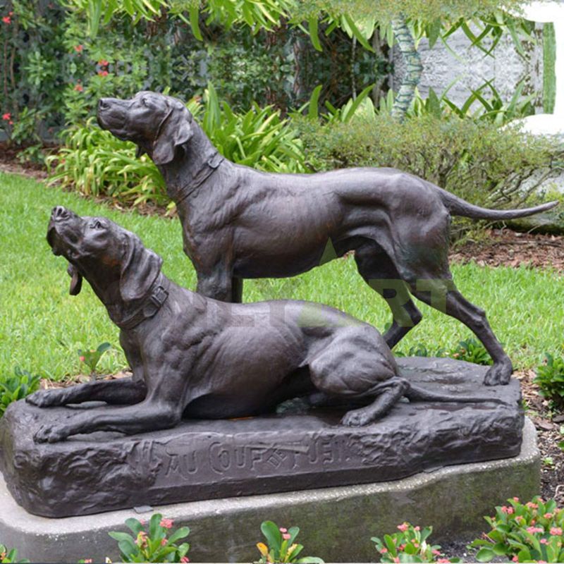 about German Short Haired Pointer Resin Bronze Sculpture Gift